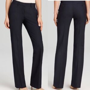 Theory Juliena bistretch 2 trousers pants black Classic timeless blue size 10